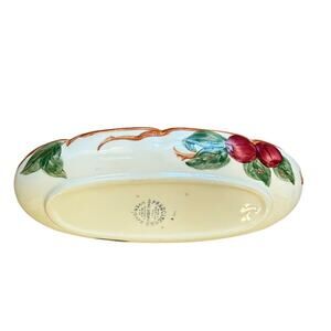 FRANCISCAN Apple Oval Relish Serving Dish 10 x 4 1/2 Vintage Made in USA